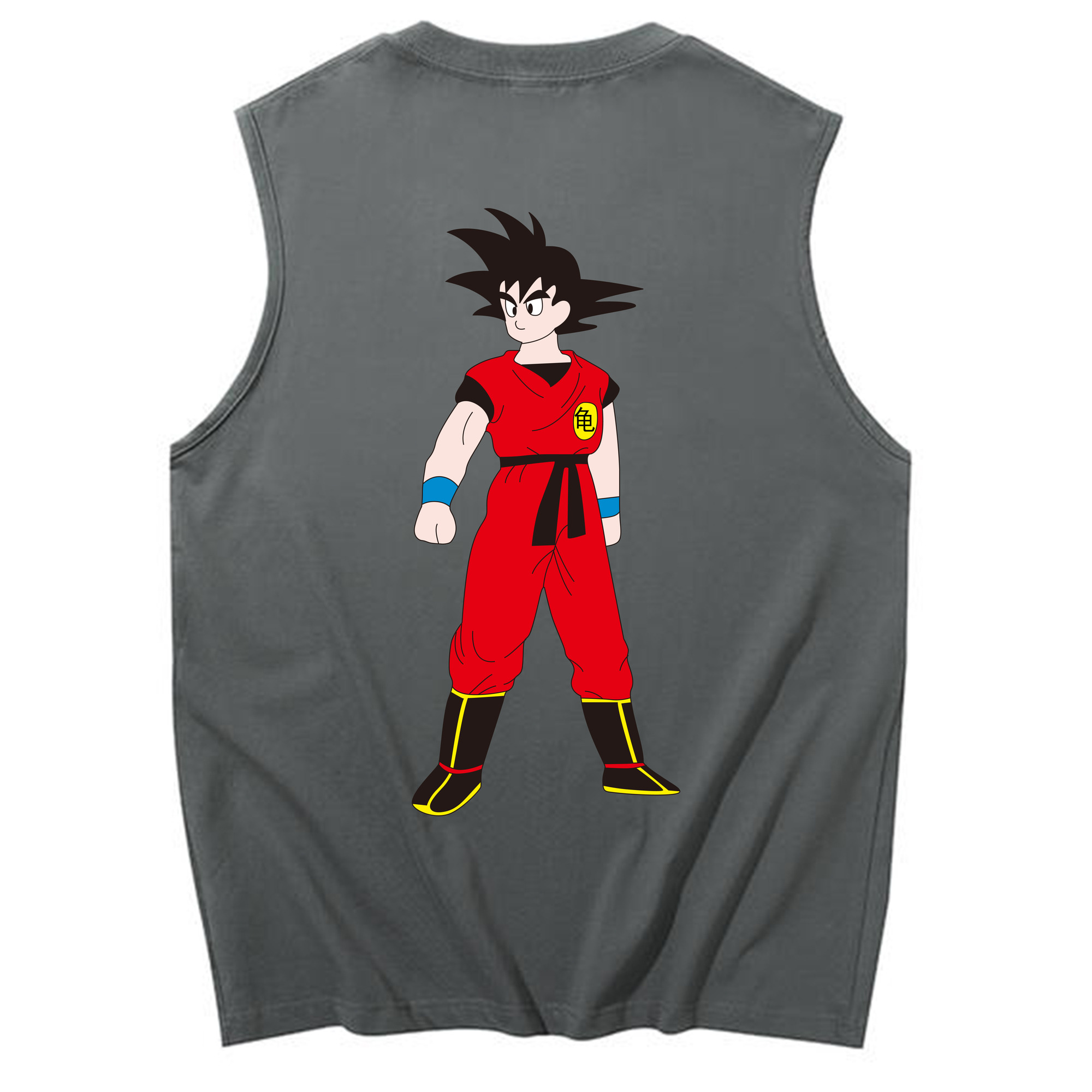 （画像用） ドラゴンボール 孫悟空（そん ごくう）Son Goku カカロット DRAGON BALL Kakarotto コットン100％タンクトップ（背面プリント）